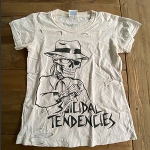 SUICIDAL TENDENCIES DISTRESSED BAND T SHIRT